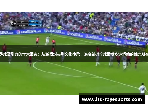 足球吸引力的十大因素：从激情对决到文化传承，深度剖析全球最受欢迎运动的魅力所在